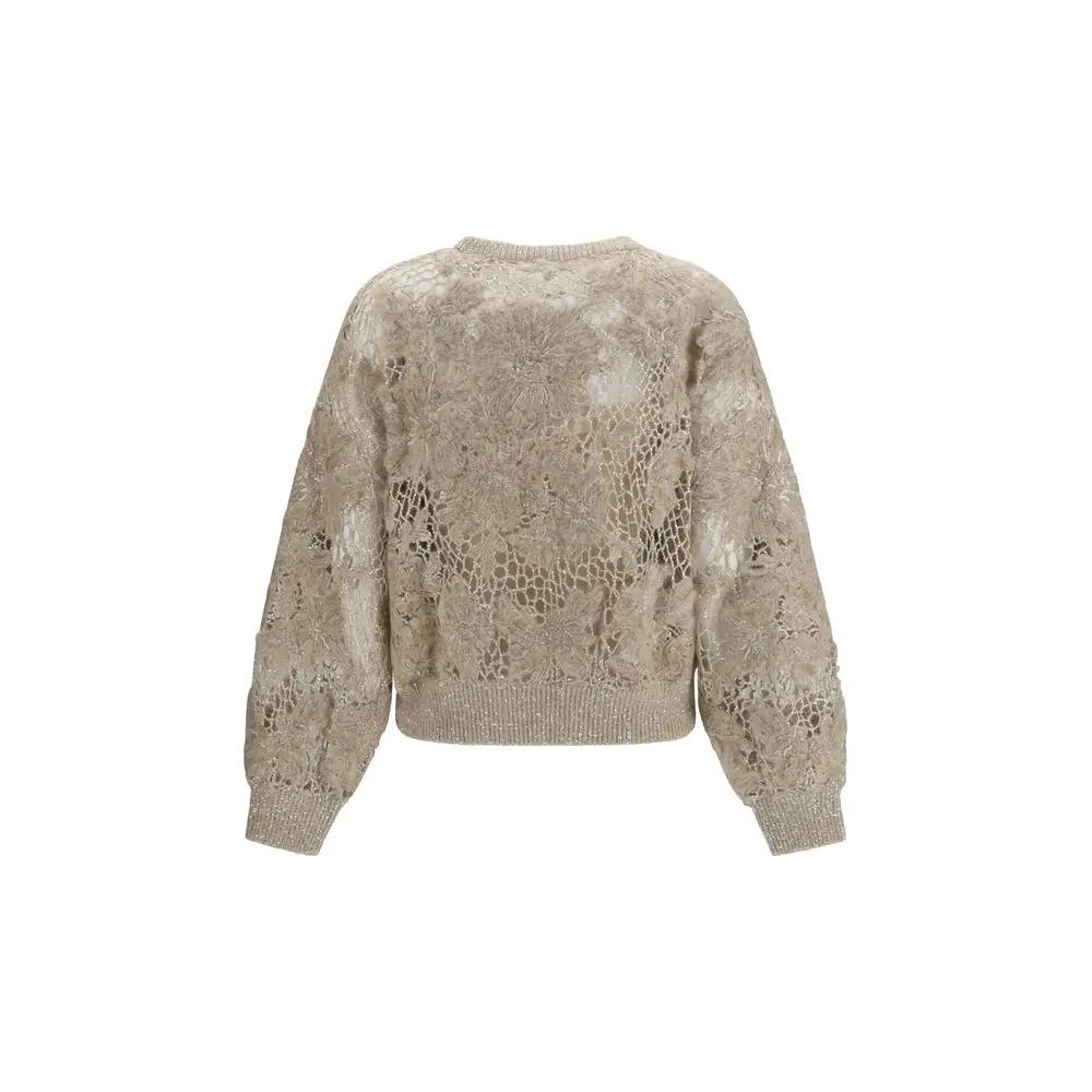 Brunello Cucinelli Brunello Cucinelli Beige Mohair Sweatshirt