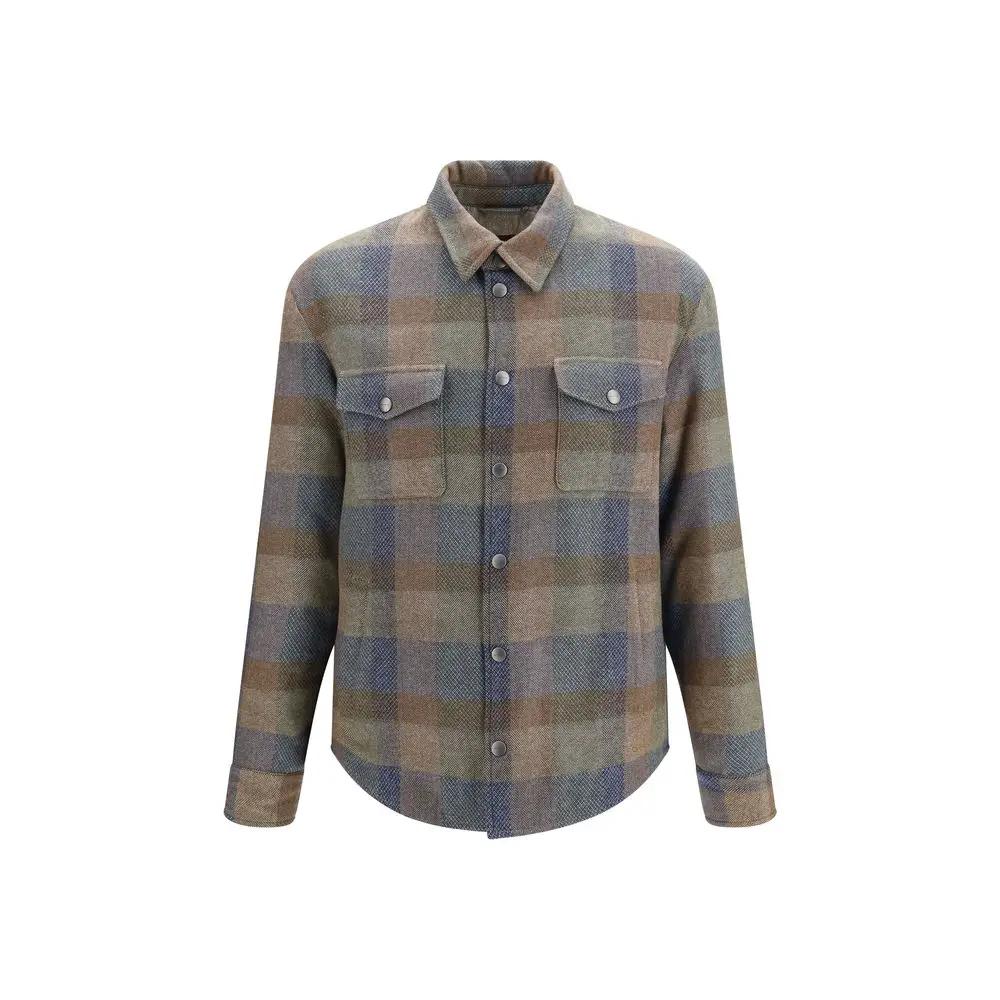 Etro Etro Multicolor Wool Oves Aries Shirt