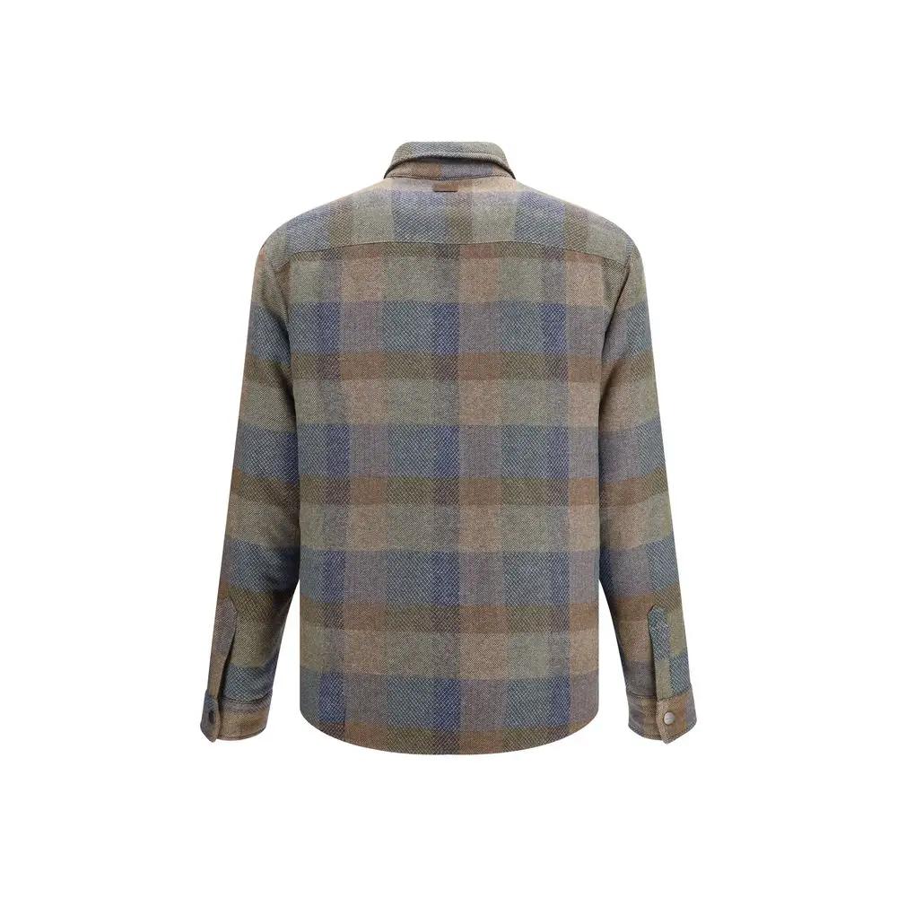 Etro Etro Multicolor Wool Oves Aries Shirt