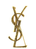Broche Saint Laurent en laiton doré