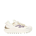 Moncler White Fabric Athletic Sneakers