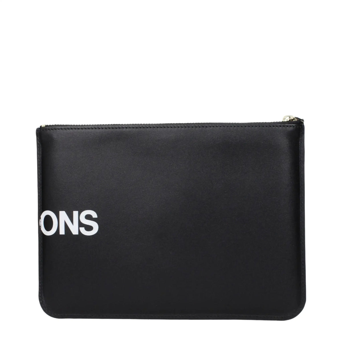 Comme Des Garçons Comme Des Garçons Black Leather Clutch Bag