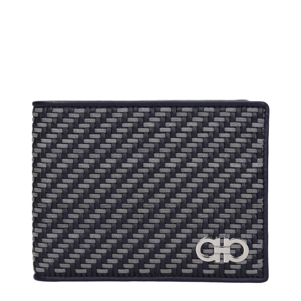 Ferragamo Ferragamo Blue Leather Wallet