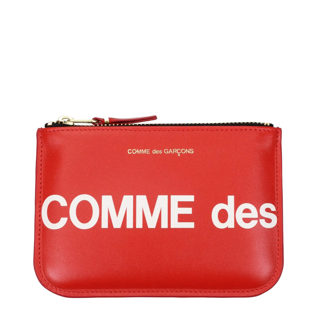 Comme Des Garçons Comme Des Garçons Red Leather Cardholder