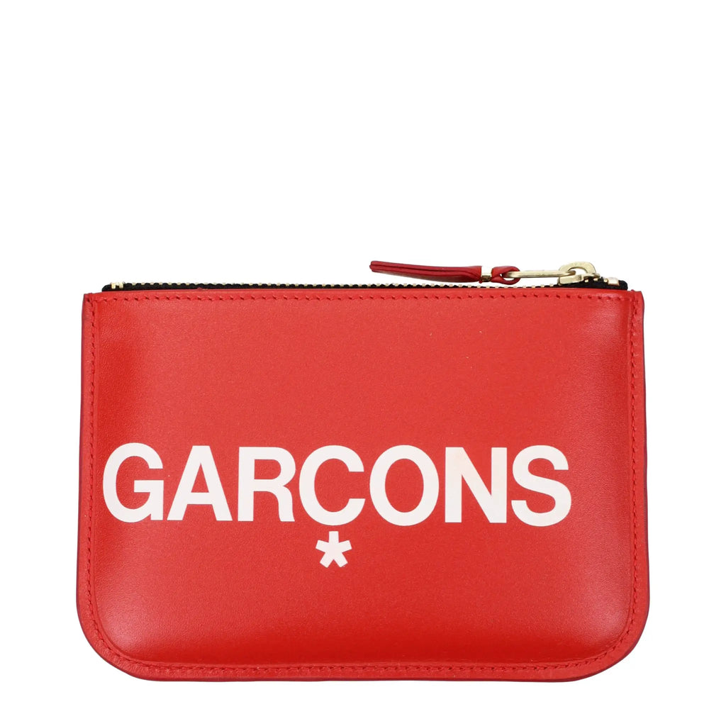 Comme Des Garçons Comme Des Garçons Red Leather Cardholder