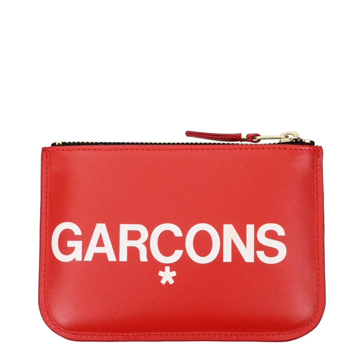 Comme Des Garçons Comme Des Garçons Red Leather Cardholder