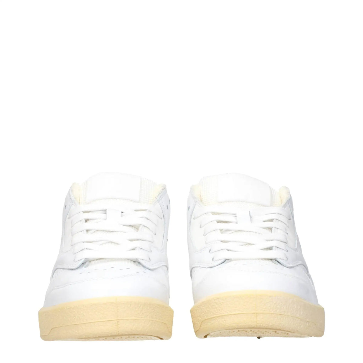 Baskets basses en cuir blanc Jil Sander