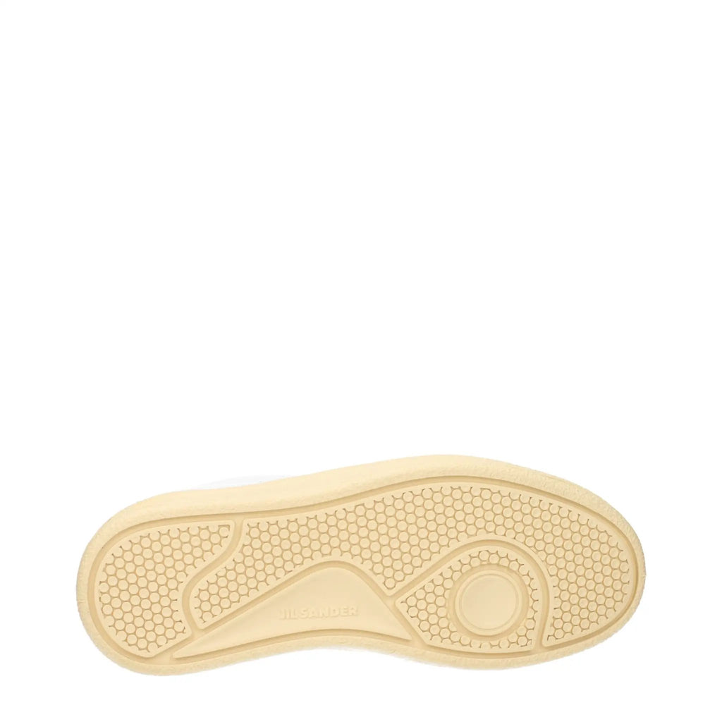 Baskets basses en cuir blanc Jil Sander