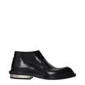 Jil Sander Black Leather Ankle Boots