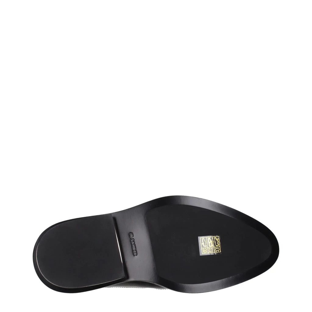 Jil Sander Black Leather Ankle Boots