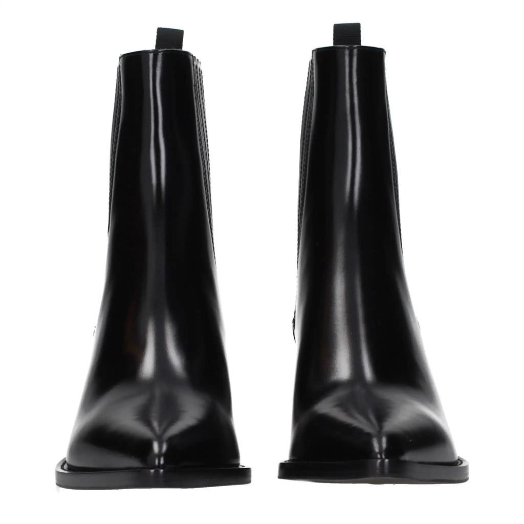 Christian Dior Black Leather Ankle Boots