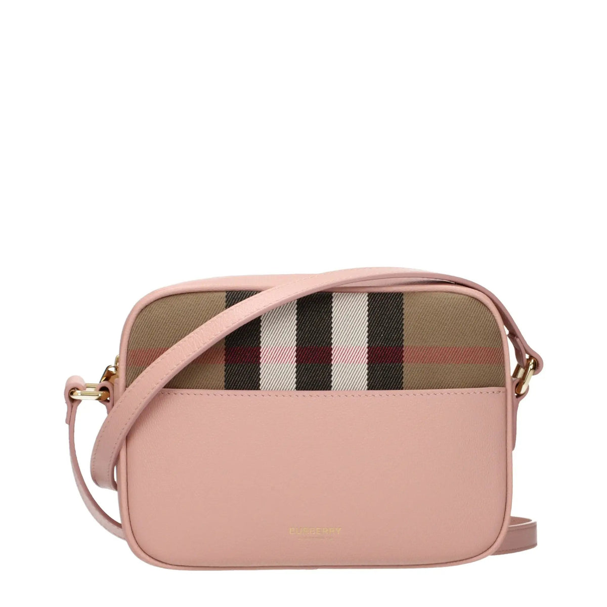 Sac bandoulière Burberry en cuir rose