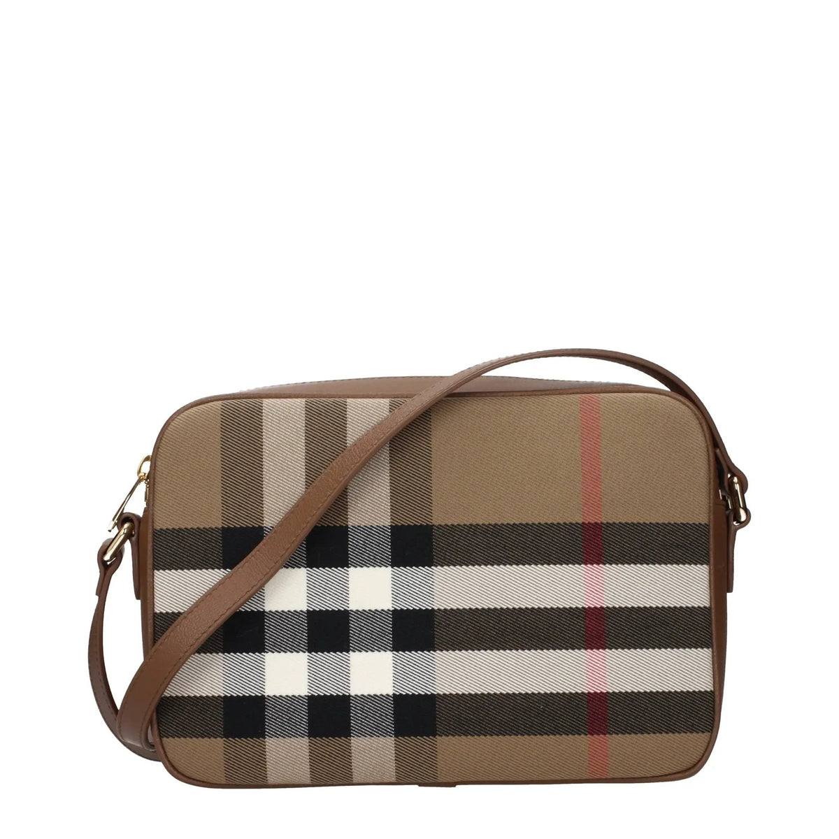 Sac bandoulière Burberry en tissu beige
