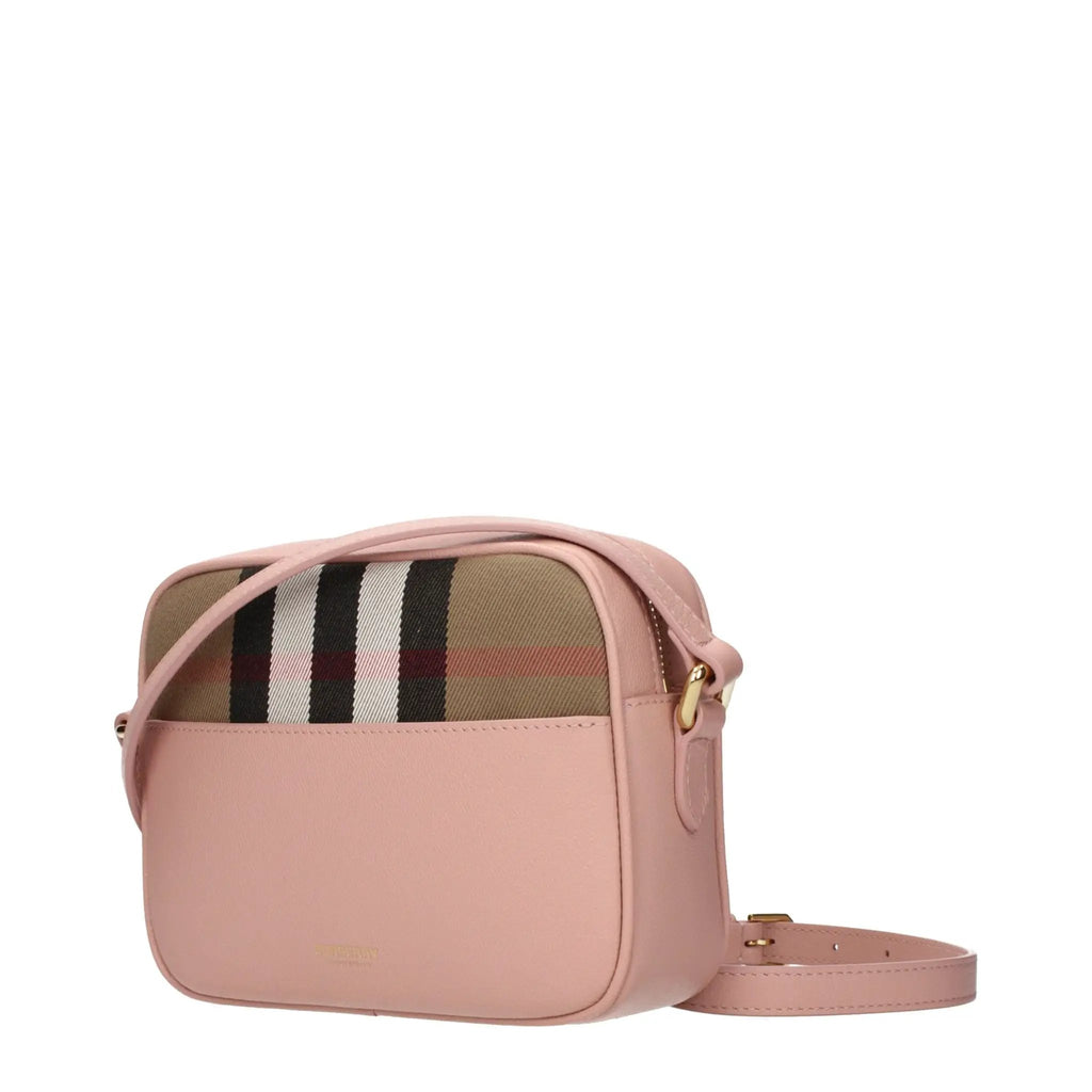 Sac bandoulière Burberry en cuir rose