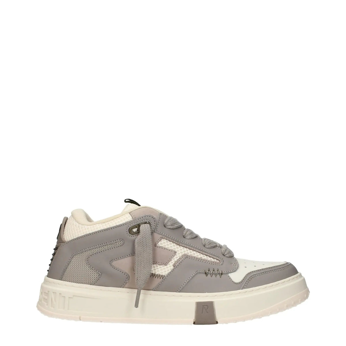 Baskets épaisses en cuir blanc Represent