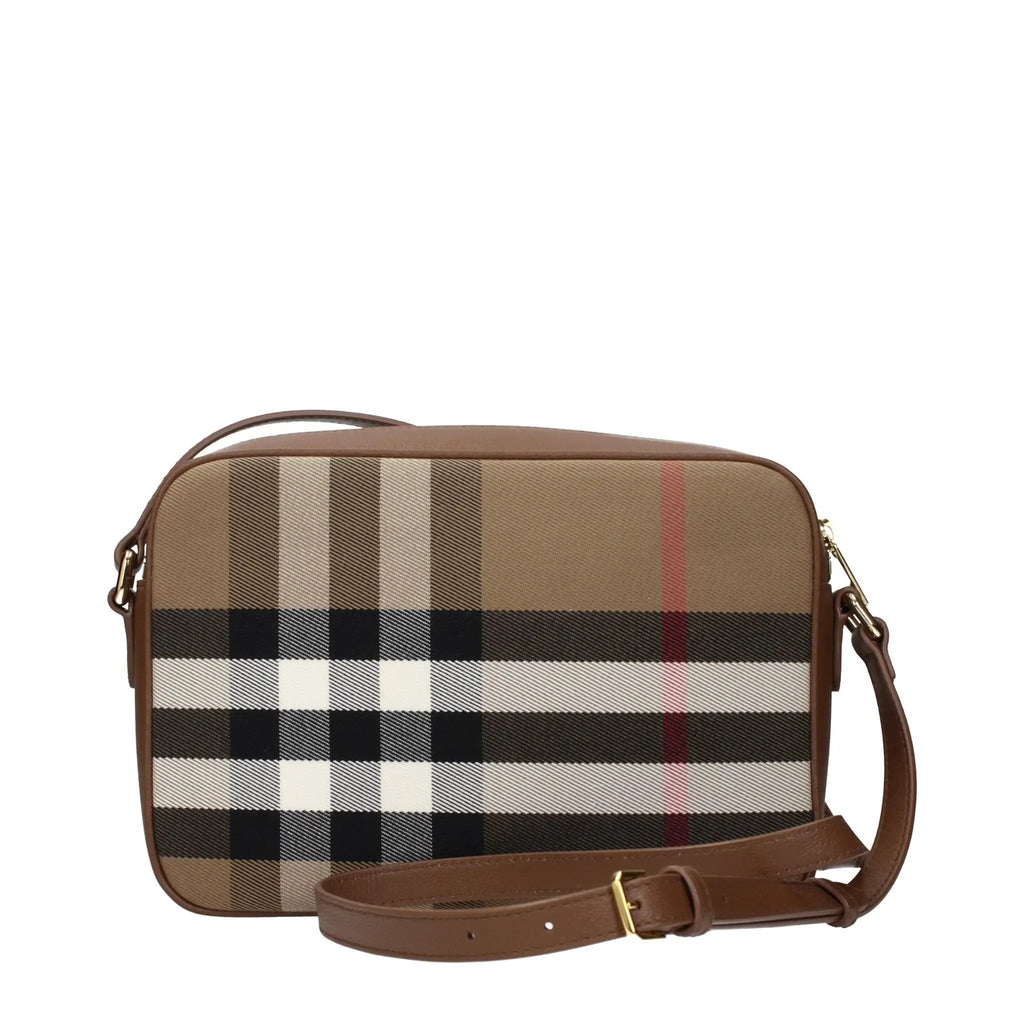 Sac bandoulière Burberry en tissu beige