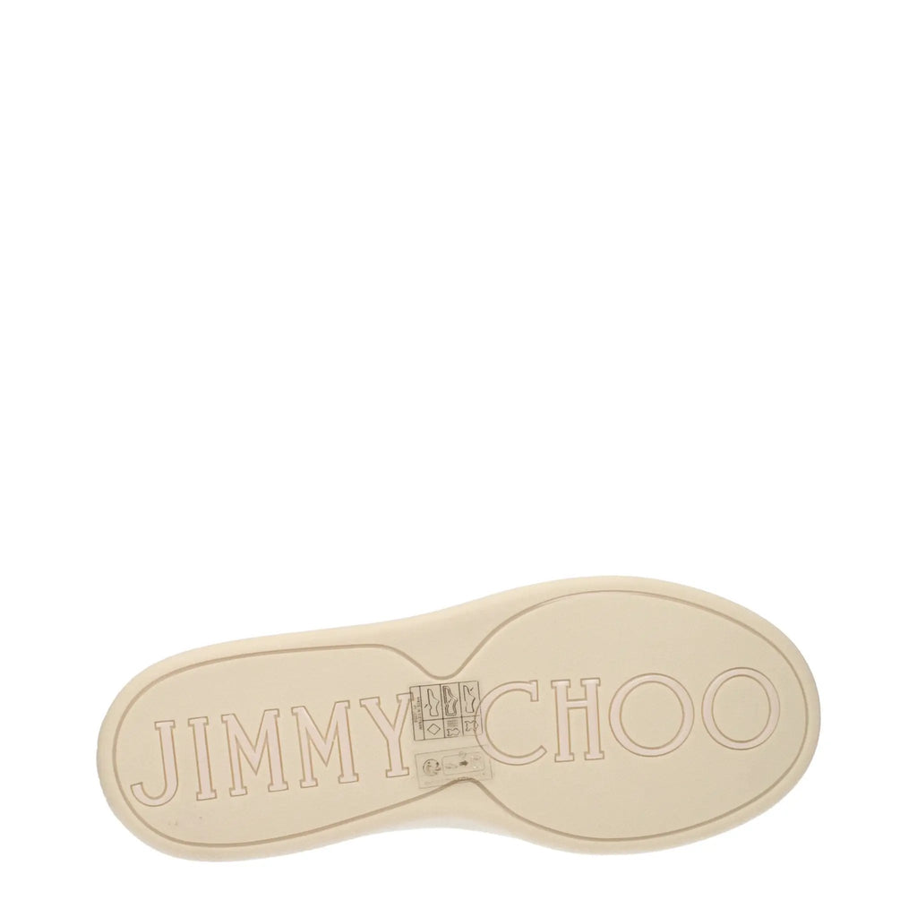Baskets basses en cuir beige Jimmy Choo