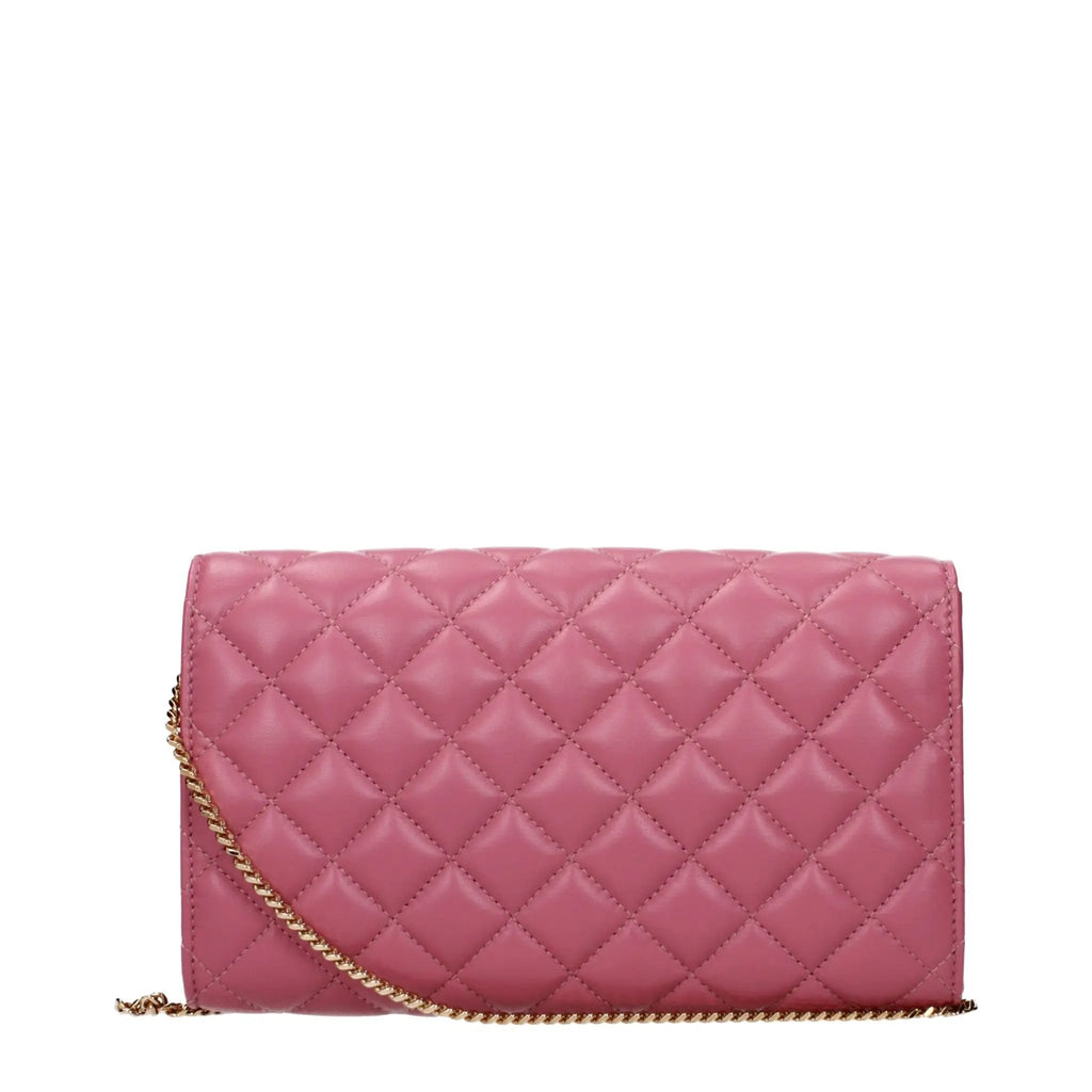 Pochette Versace en cuir rose