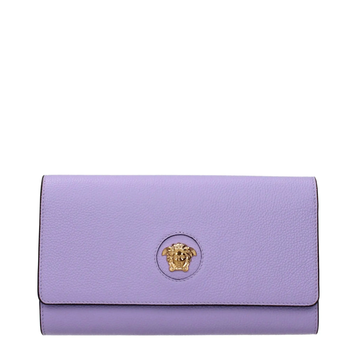 Pochette en cuir violet Versace