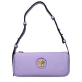 Sac porté épaule en cuir violet Versace