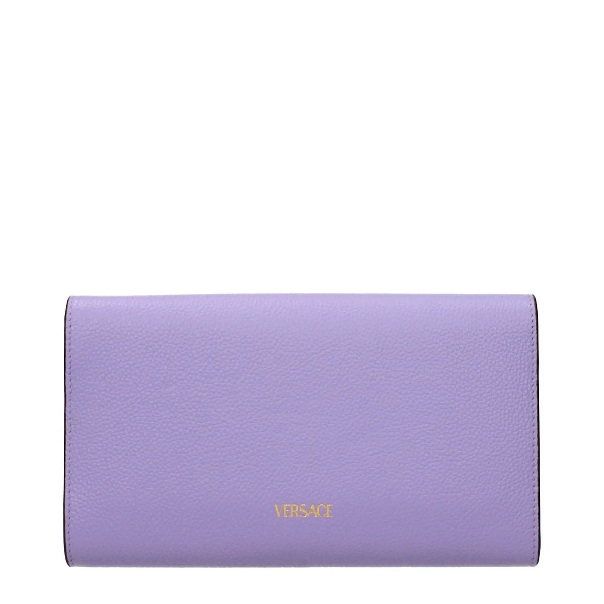 Pochette en cuir violet Versace