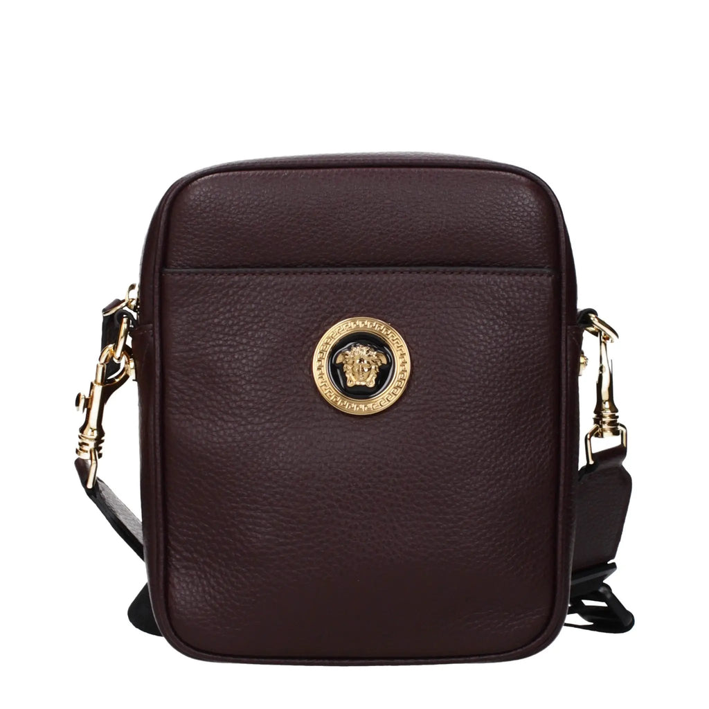 Sac bandoulière Versace en cuir violet