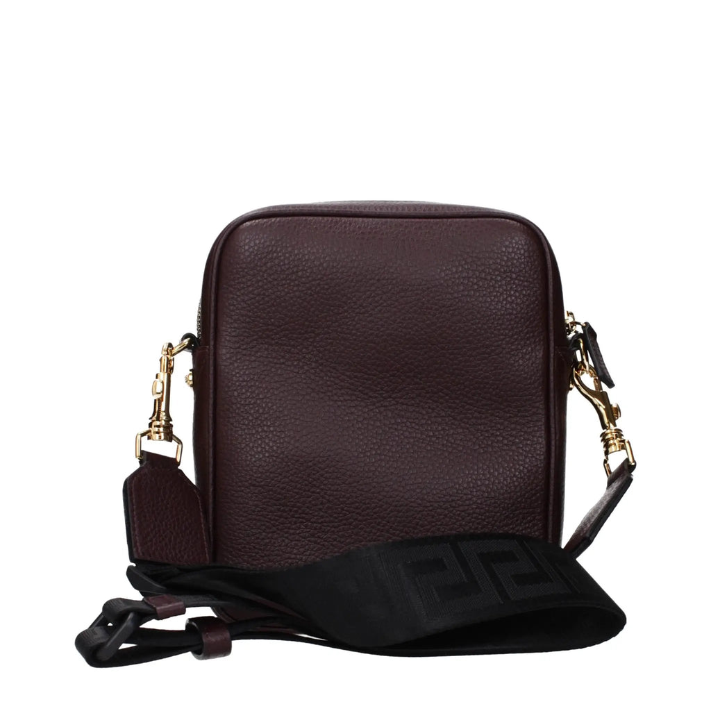 Sac bandoulière Versace en cuir violet