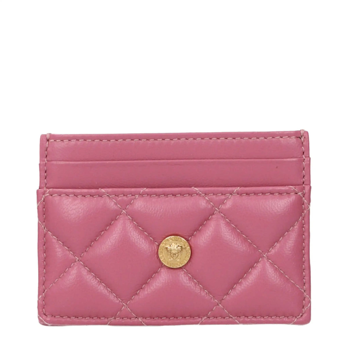Versace Pink Leather Cardholder