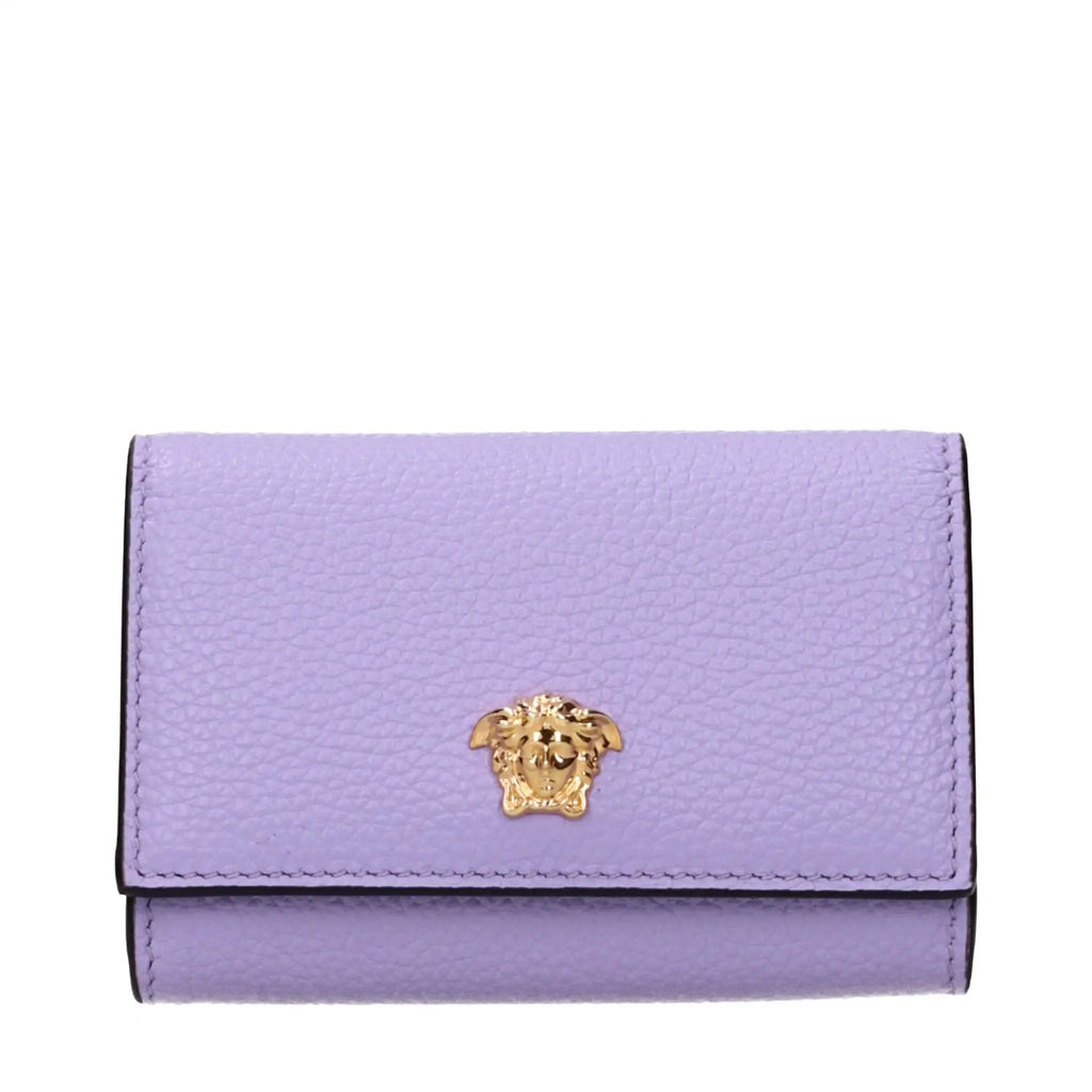 Versace Purple Leather Wallet