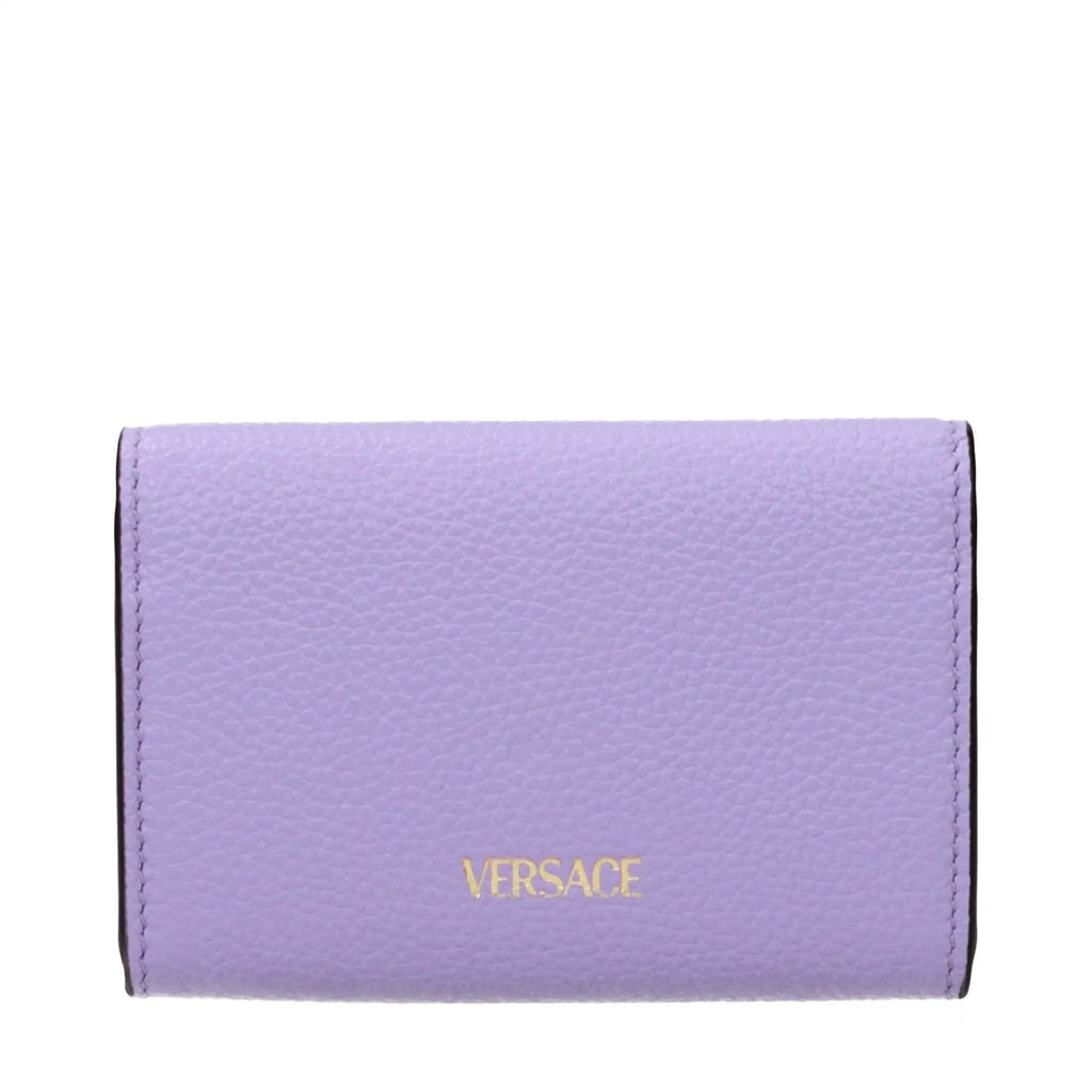 Versace Purple Leather Wallet