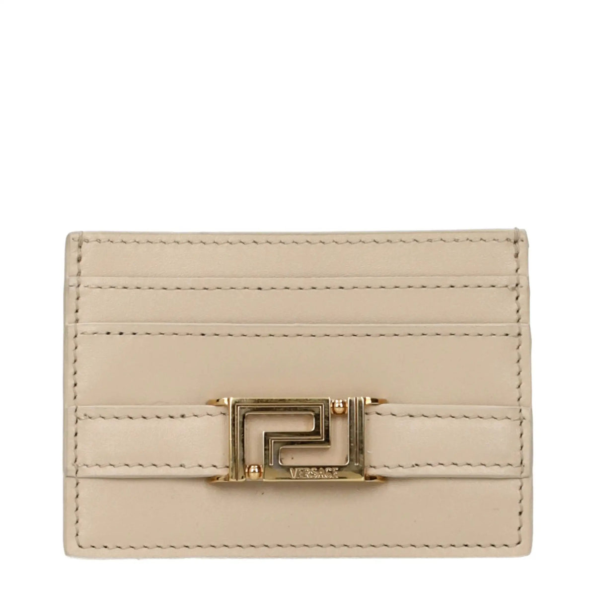 Versace Beige Leather Cardholder