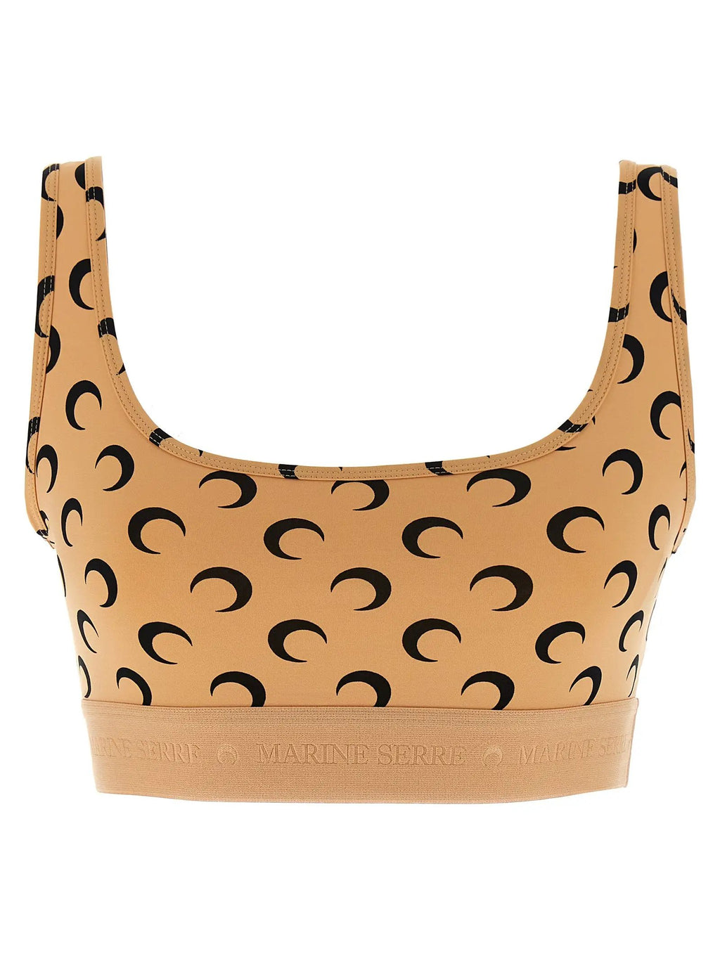 Marine Serre Marine Serre Beige Polyamide Sport Bra