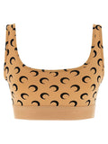 Marine Serre Marine Serre Beige Polyamide Sport Bra