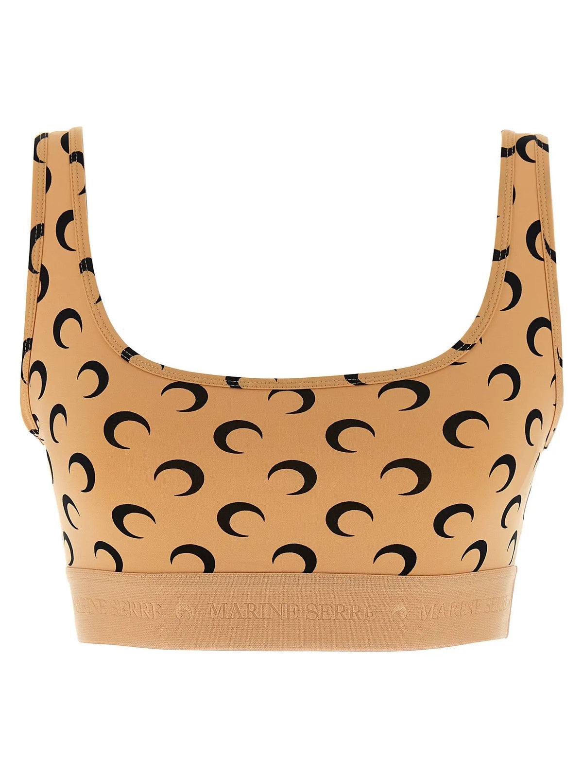 Marine Serre Marine Serre Beige Polyamide Sport Bra