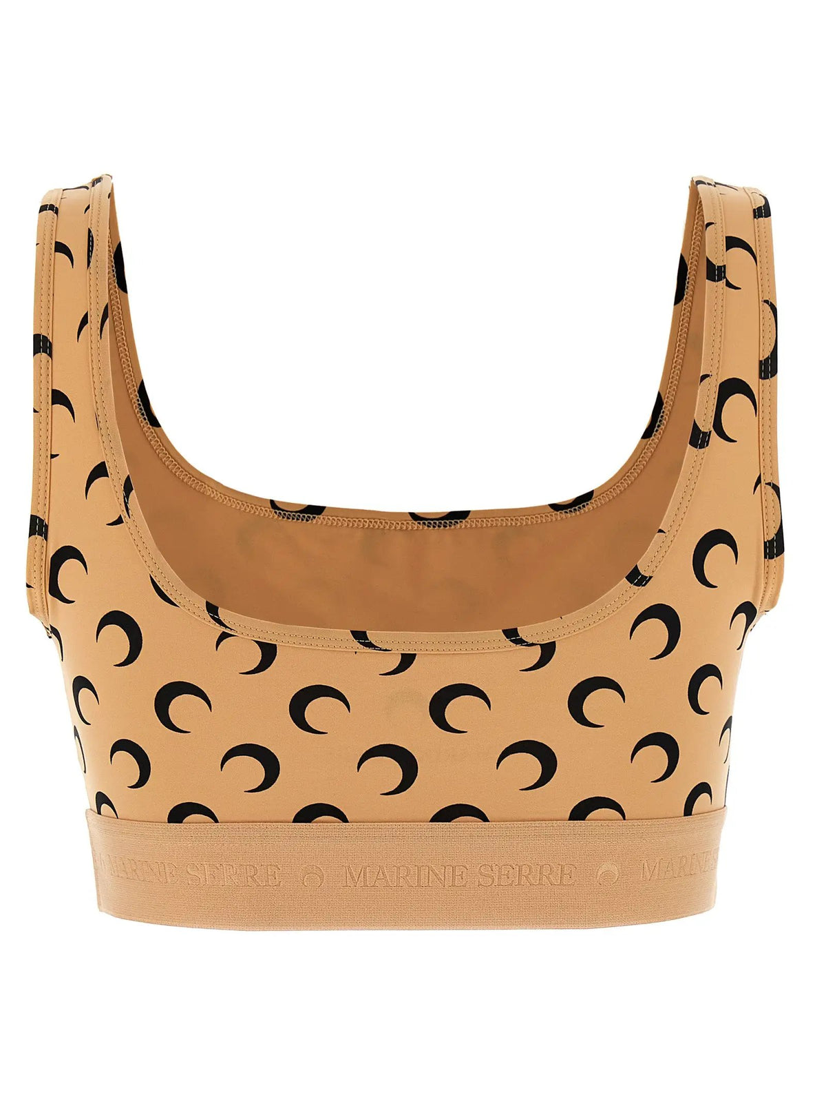 Marine Serre Marine Serre Beige Polyamide Sport Bra