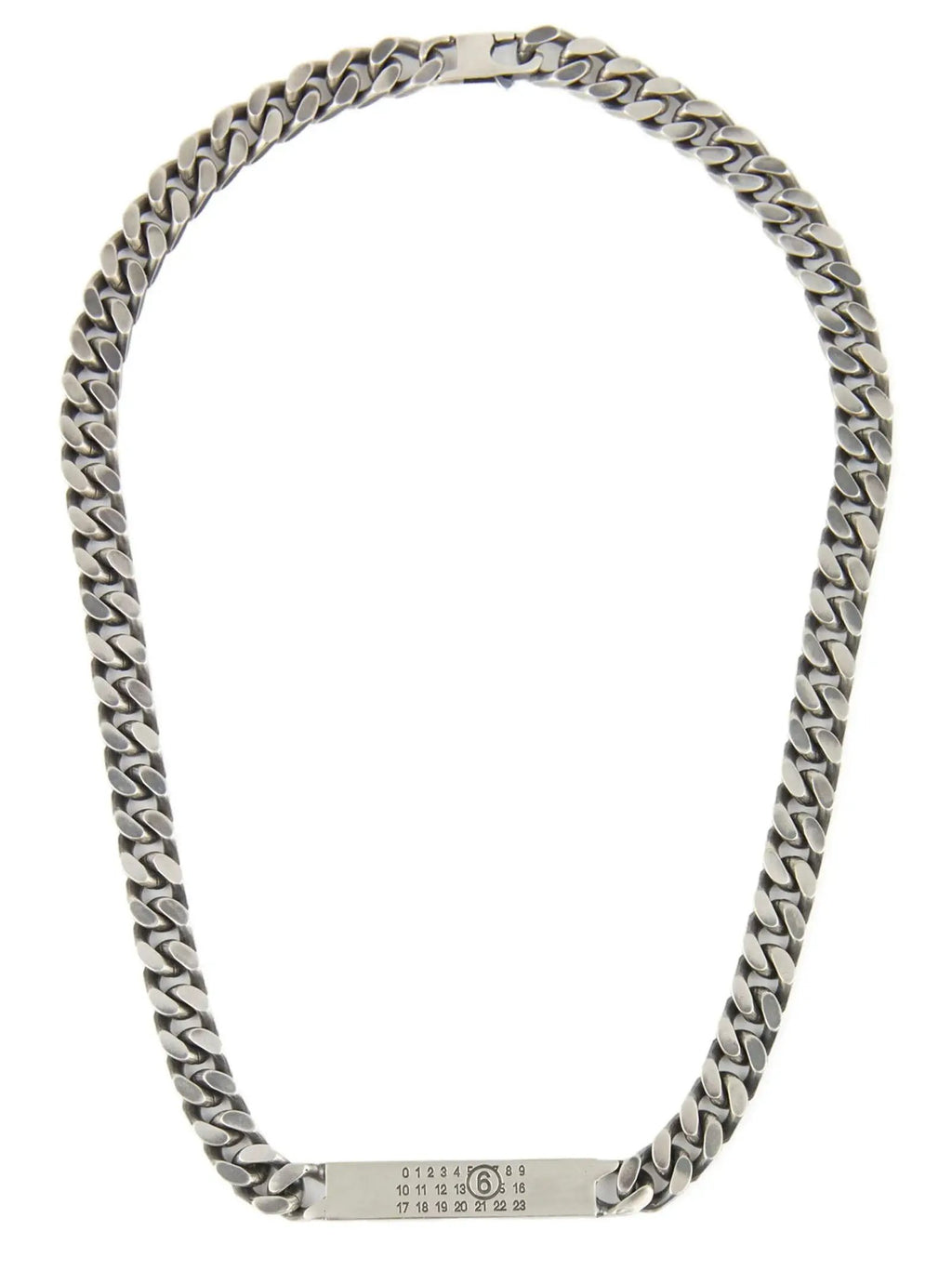 MM6 Maison Margiela Silver Brass Necklace