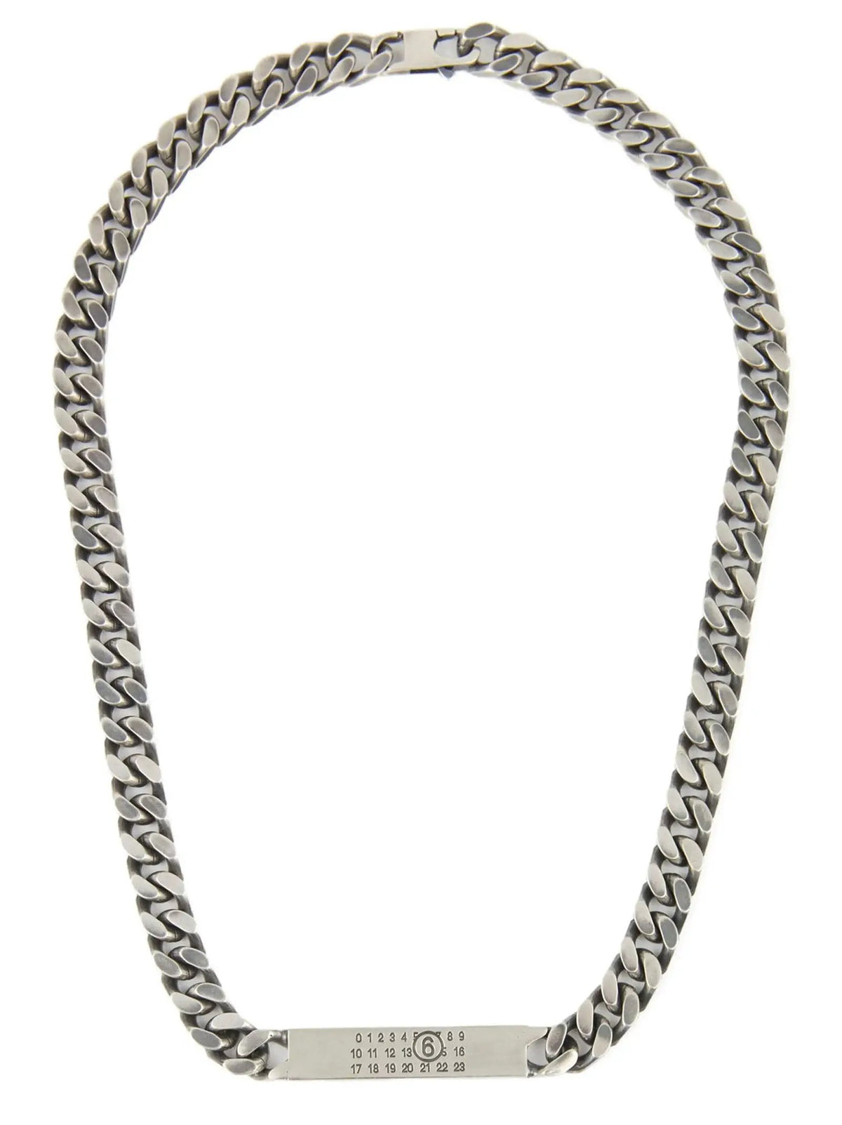 MM6 Maison Margiela Silver Brass Necklace