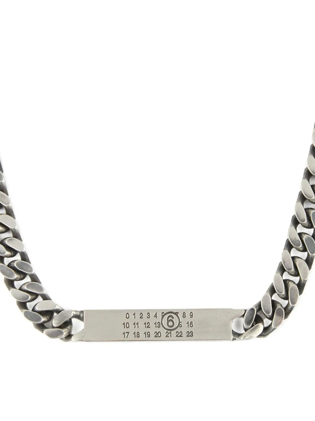 MM6 Maison Margiela Silver Brass Necklace