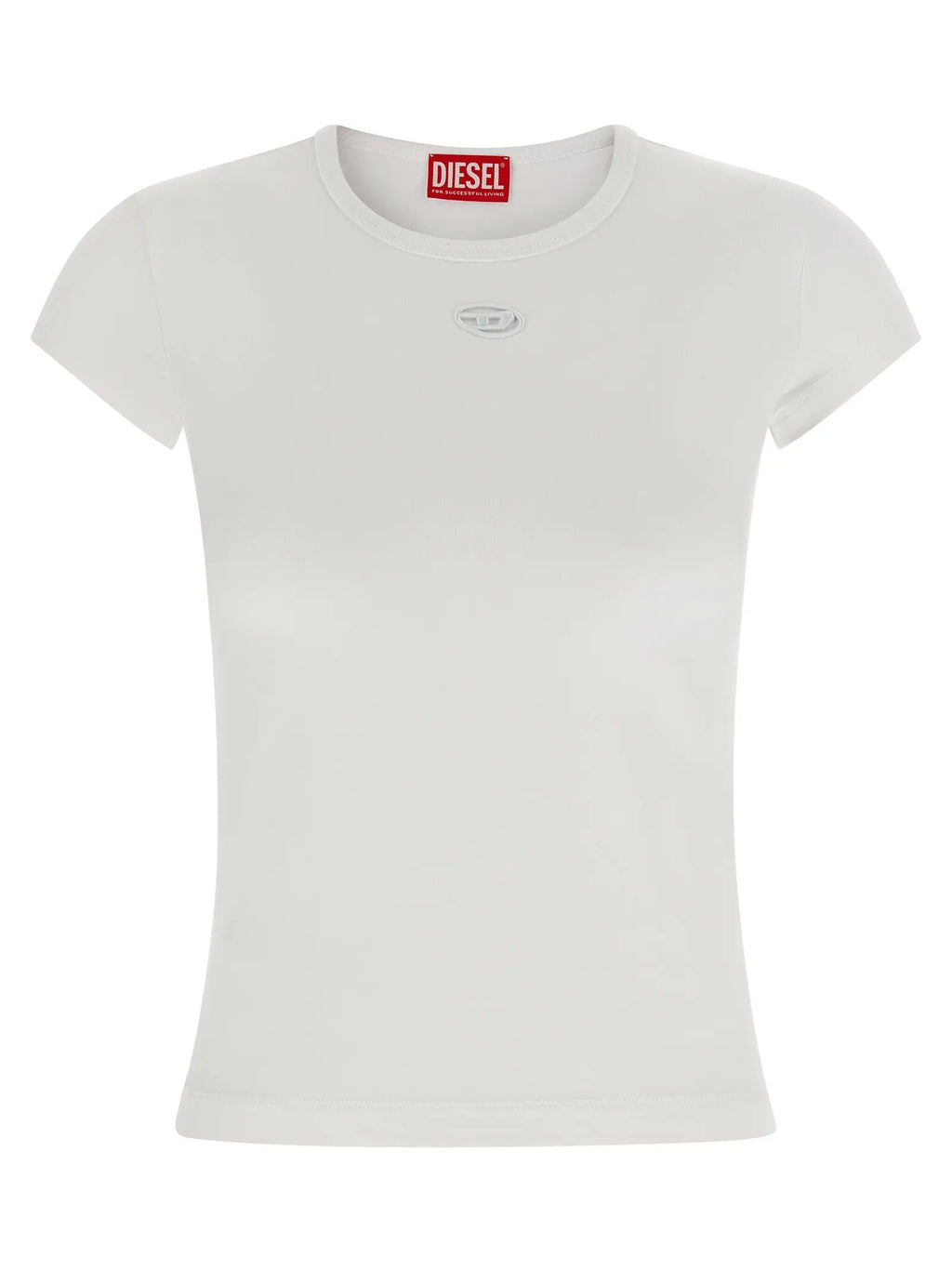 T-shirt blanc en coton Diesel