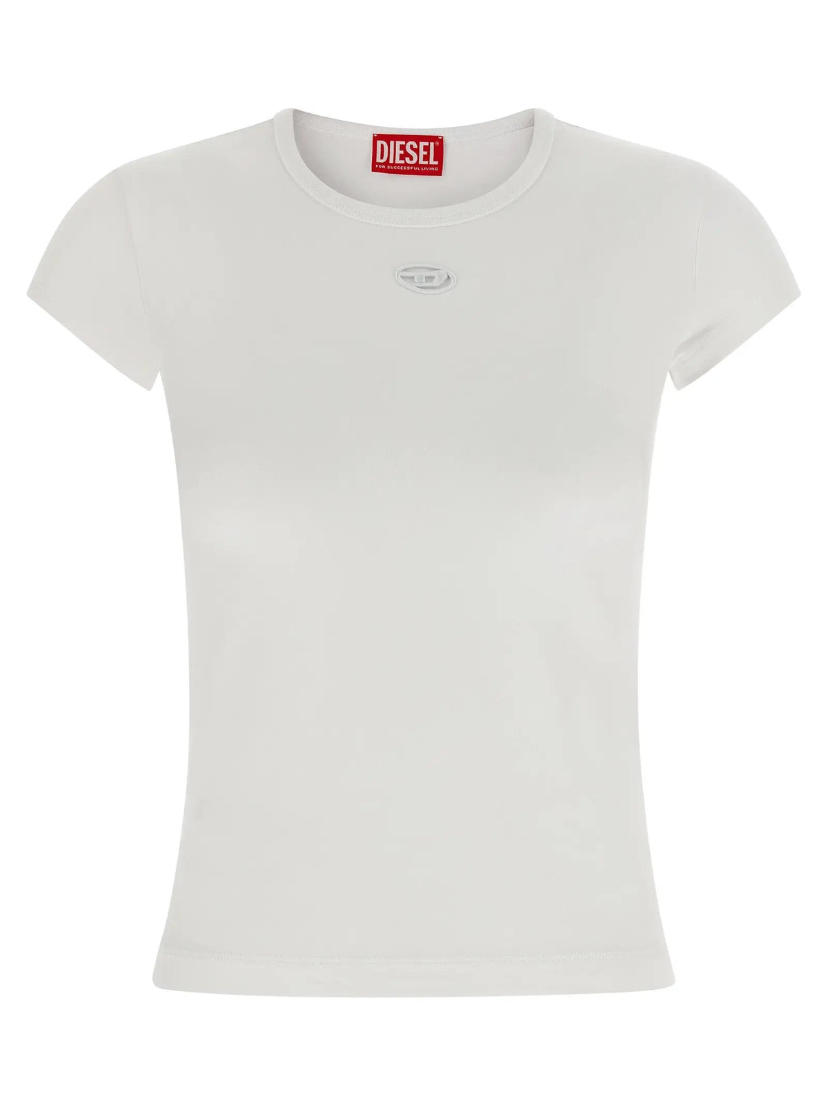T-shirt blanc en coton Diesel