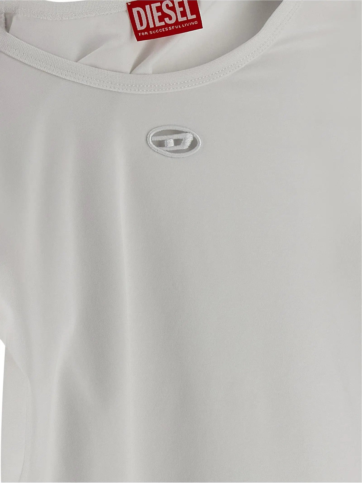 T-shirt blanc en coton Diesel