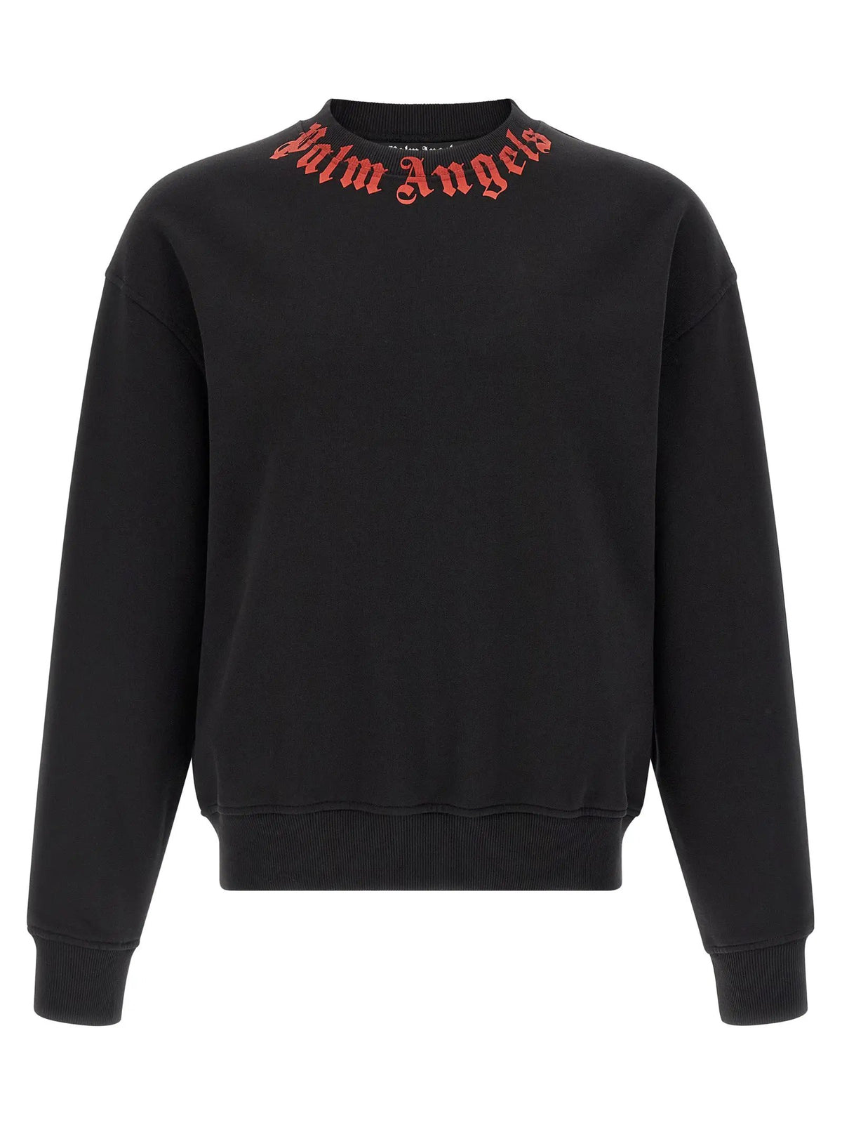 Palm Angels Black Cotton Sweatshirt