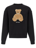 Sweat-shirt noir en coton Palm Angels