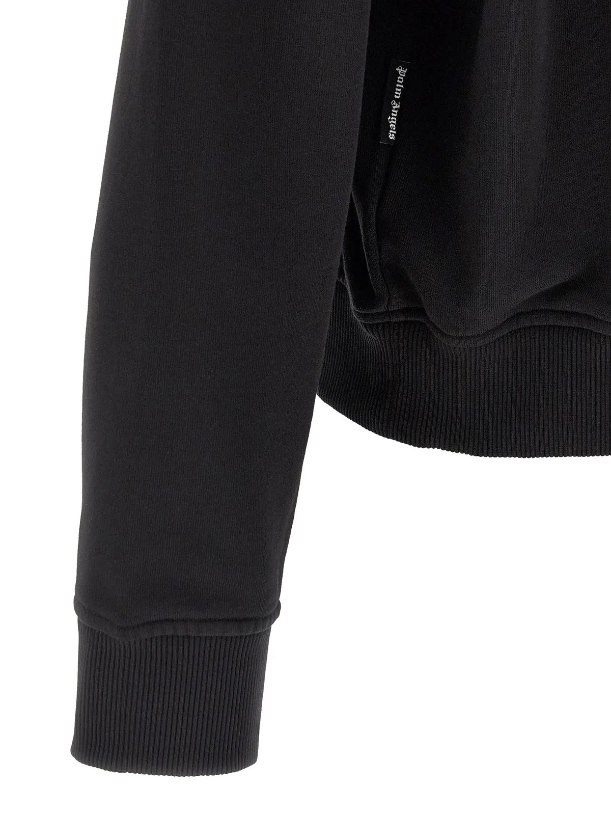 Sweat-shirt noir en coton Palm Angels