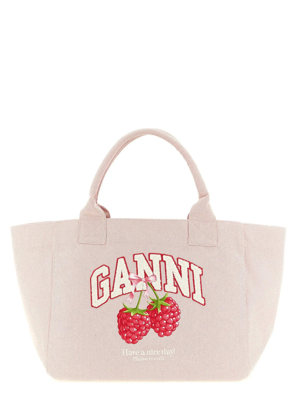 Cabas Ganni en polyester recyclé multicolore
