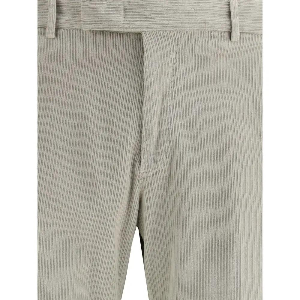 Pantalon décontracté en coton gris PT Torino