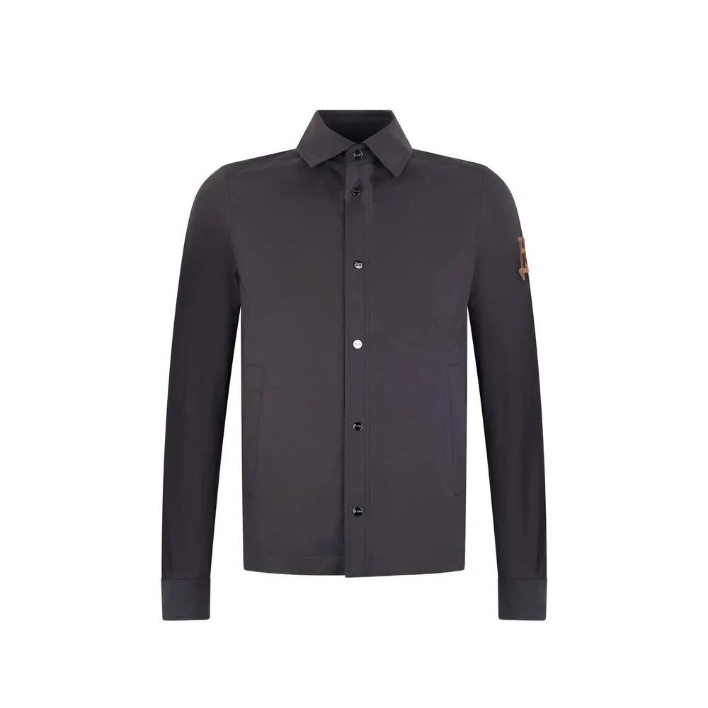 Herno Blue Cotton Shell Jacket