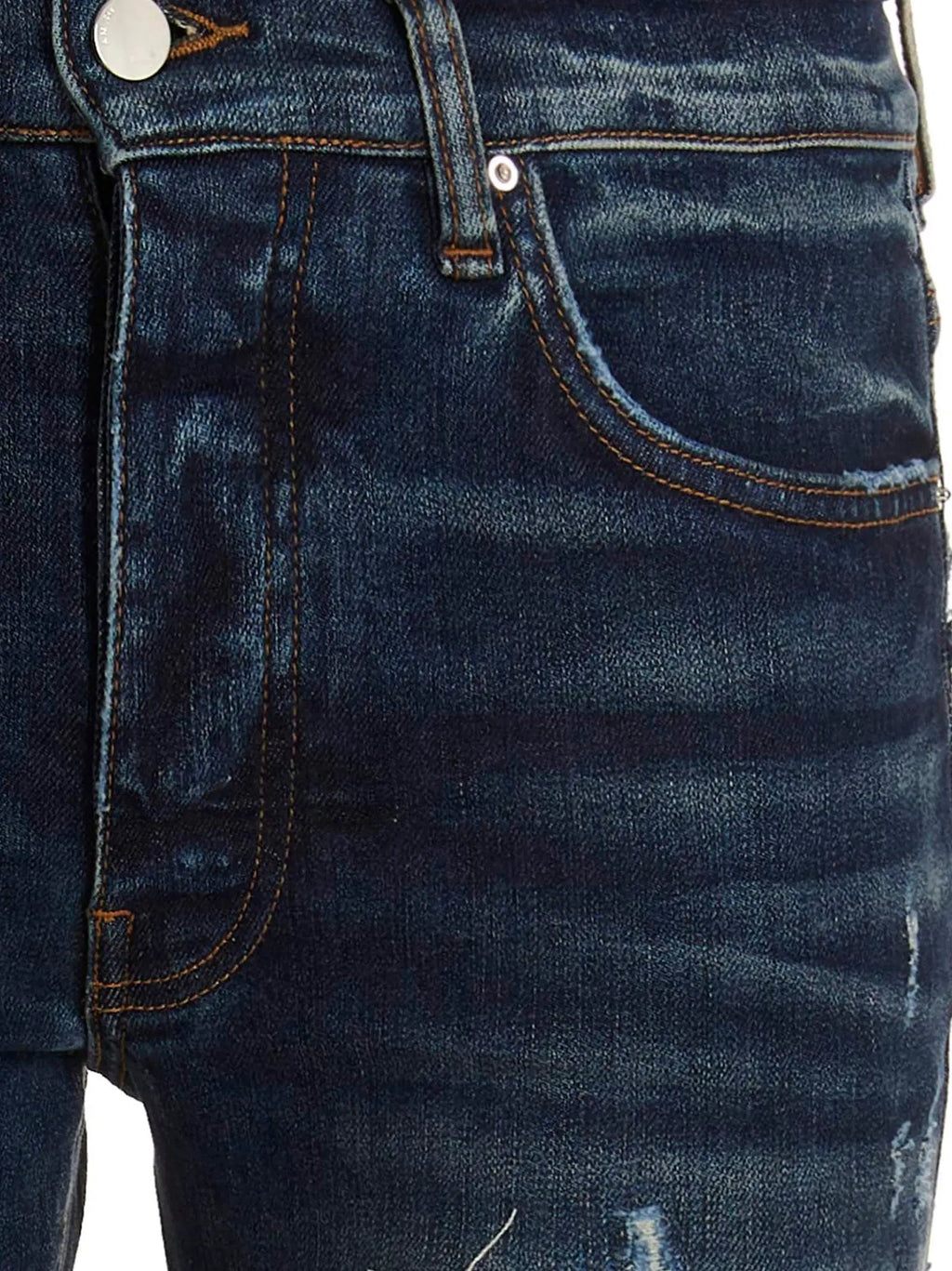 Jeans skinny Amiri en coton bleu