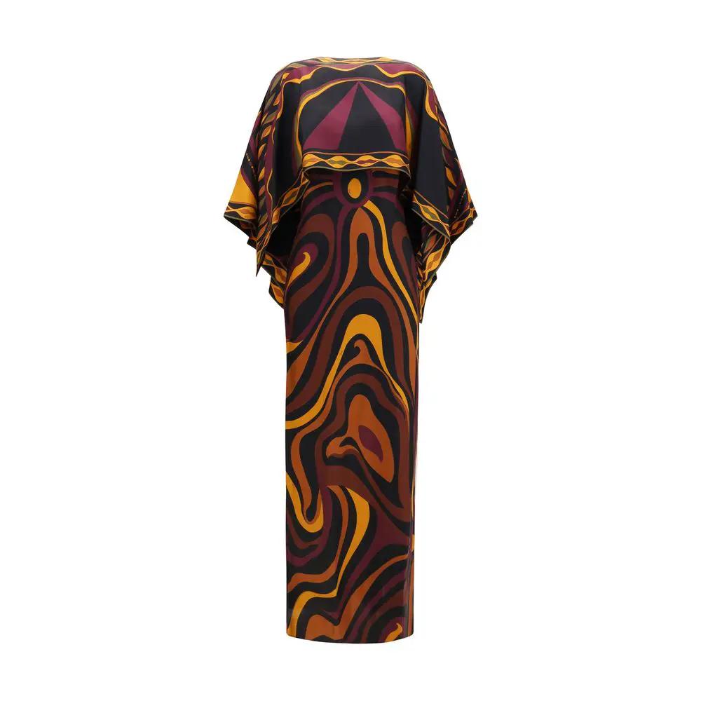 Robe décontractée Emilio Pucci en soie multicolore