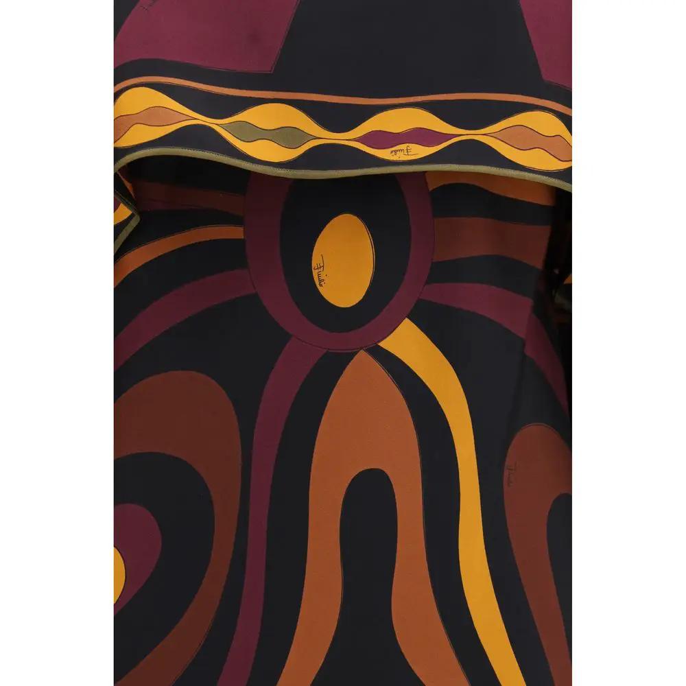Robe décontractée Emilio Pucci en soie multicolore